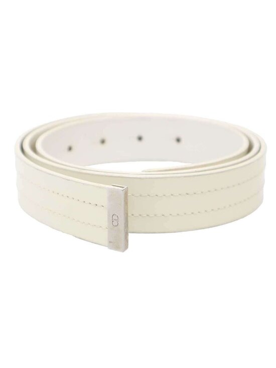 Dior Homme Leather Belt White 90